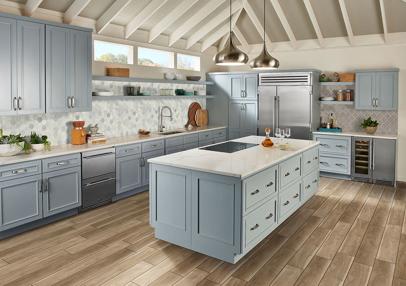 MSI Everlife Andover Bayhill Blonde Vinyl Flooring in kitchen